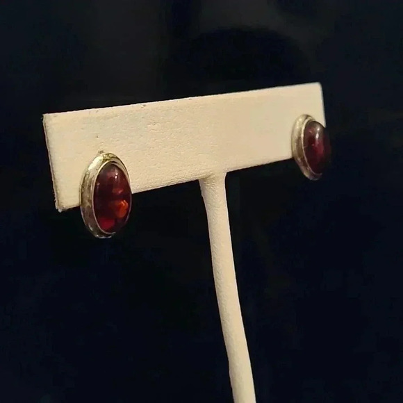 Sterling silver and Amber stud earrings. Bundle & Get discounts! - Picture 2 of 4